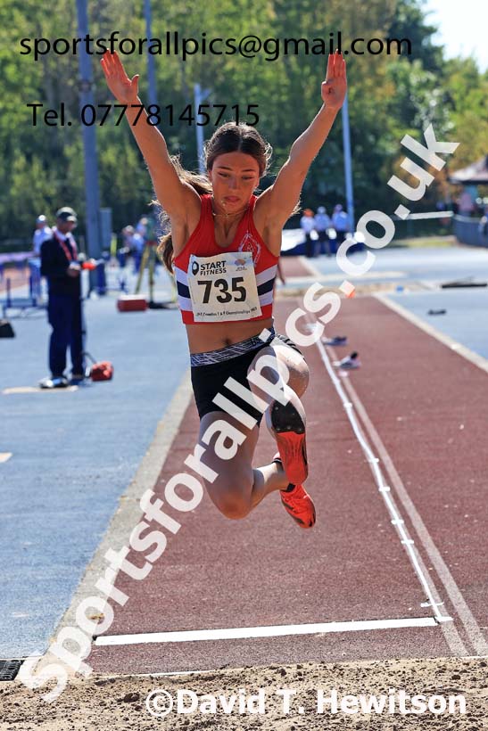 Womens long jump, 2025 North Eastern Track and Field Champs., Shildon, County Durham. Photo: David T. Hewitson/Sports for All Pics